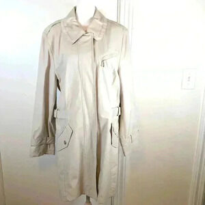 Gil Bret tan trench coat.  Size L